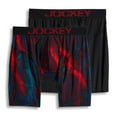 thumbnail image 2 of Jockey Men's RapidCool Midway Brief - 2 Pack, Fusion Red/Black, X-Large, 2 of 6