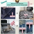 thumbnail image 6 of Zepetz Pet Hair Remover Tool, Reusable Lint Roller for Dogs & Cats, Self-Cleaning Brush for Furniture, Carpet & Car (Pink)., 6 of 10