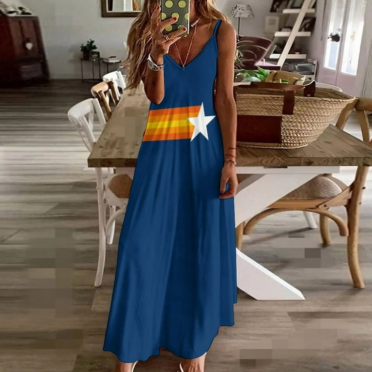 Stros Shooting Star Blue Sleeveless Dress dresses for prom cocktail dresses  - Walmart.com