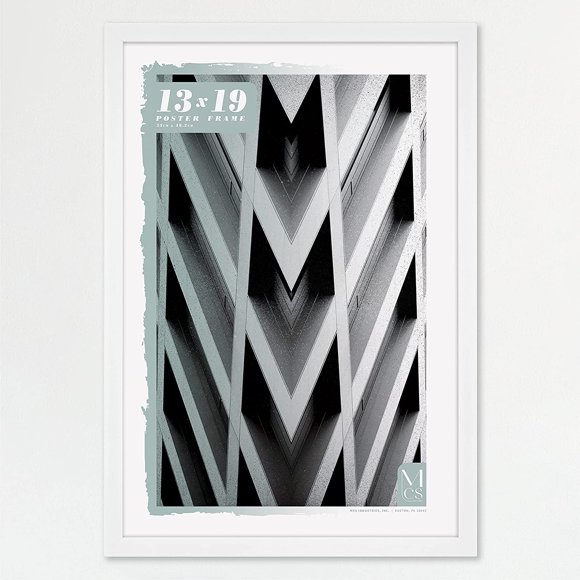 shiyou-Gallery Foundation Poster Frame, White, 13 x 19 in