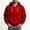 *Red, variant on VBVC Men's V Neck Pullover Hoodie With Kangaroo Pocket, Drawstring Long Sleeve Casual Basic Sweatshirt For Men, Khaki , S-3XL