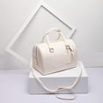 thumbnail image 3 of MIFORINES Bolso de mano con asa superior en forma de almohada de gelatina de verano para mujer, bolso de cristal transparente de Color caramelo, 3 of 4