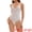 White, variant on V-Neck Sleeveless Floral Lace Bodysuit L White