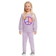 thumbnail image 4 of Garanimals Toddler Girl French Terry Graphic Sweatshirt, Sizes 12M-5T, 4 of 7