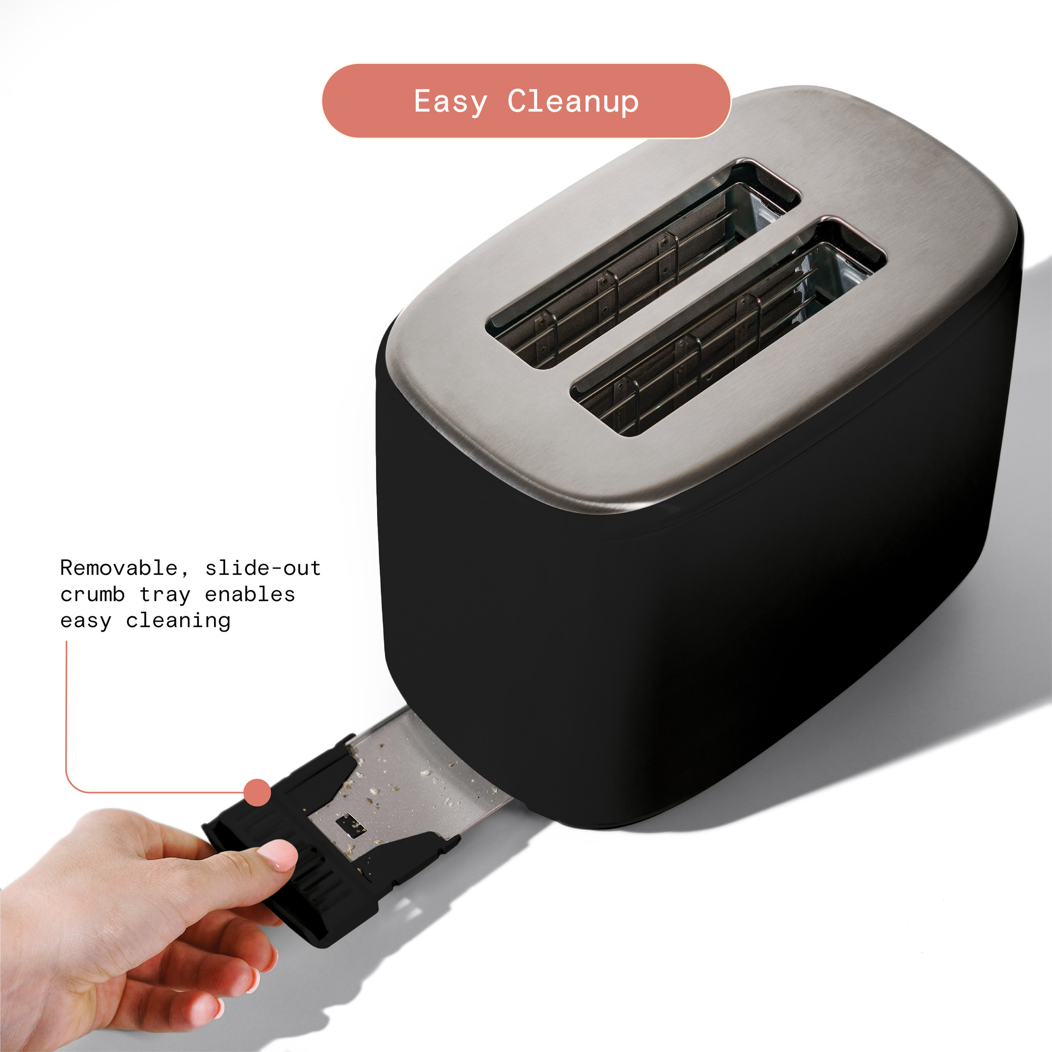 Beautiful 2 Slice Toaster with Touch-Activated Display, Black Sesame by ...