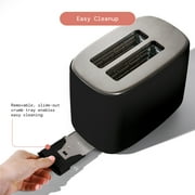 Beautiful 2 Slice Toaster with Touch-Activated Display, Black Sesame by Drew Barrymore