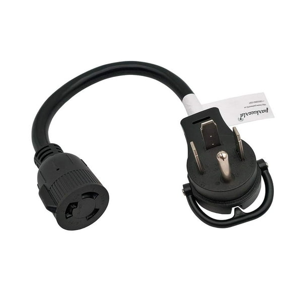 Parkworld 60783 Welder Adapter Cord Welder NEMA 14-60P to L6-30R Generator 3 Prong Locking Female, 30AMP, 250 Volt, 1.5FT