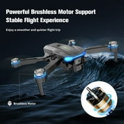 RC Drone ,1080P High-Definition Camera, Brushless Motor, Optical Flow Positioning, Low-Power/Remote Alarm, Real-Time Battery Display, for Childers and Adukts toys,3 Battery,Black