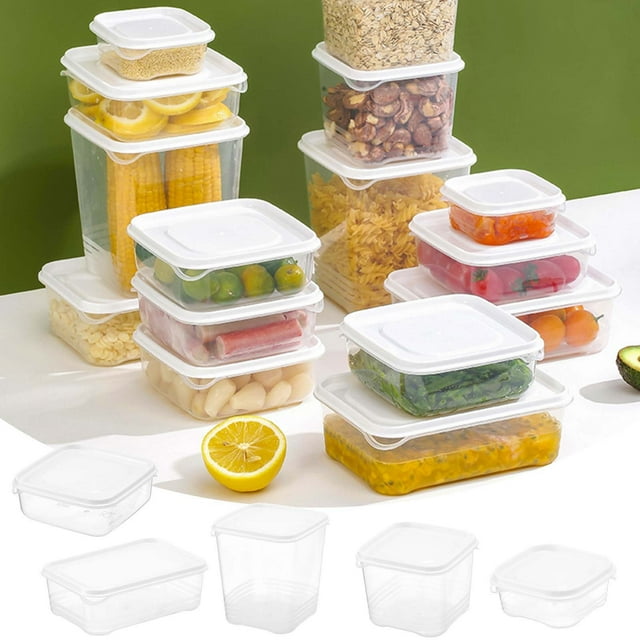Xihbxyly Contenedor para Almacenar Granos, Tanque Sellado de Grado Alimenticio, Diseño Apilable Que Ahorra Espacio, Organización de Cocina, Solución de Almacenamiento Multiusos, Harina, Granos, Refri
