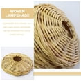 thumbnail image 3 of TABLZONE Rustic Lamp Shade Rattan Round Light Diffusion 1Set, 3 of 7