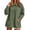 Green, variant on Womens Winter Casual Fleece Peter Pan Collar Sweater Solid Color Long Sleeve Pullover Tops with Pockets