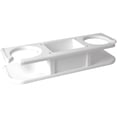 thumbnail image 2 of TACO 2-Drink Poly Cup Holder w/"Catch-All" - White, 2 of 2