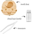 thumbnail image 5 of Caja para dientes de bebé - Organizador de recuerdos de madera para niños Regalo para dientes de bebé, Lindo contenedor de dientes para niños con pinzas para guardar -2 piezas, 5 of 5