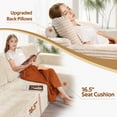 thumbnail image 7 of XIZZI U-Shape Modular Sectional Sofa Couch, 27" Deep Seat Modern Minimalist Couches for Living Room, Beige, Style 5, 7 of 7