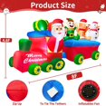 thumbnail image 2 of Tren de Navidad inflable TURNMEON de 8 pies x 4.5 pies con luces, 2 of 6