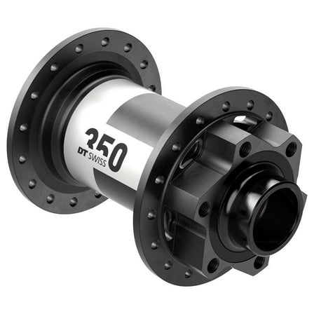 DT Swiss 350 Front Hub - 20 x 110mm DH Boost, 6-Bolt, Black, 28H
