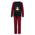 thumbnail image 5 of Odeerbi Christmas Pajamas for Family Holiday Plaid Long Sleeve Family Christmas Pajamas Matching Sets Mom Merry Christmas Print Parent-child Suit Two-Piece Sleepwear Xmas PJs Set Red, 5 of 8