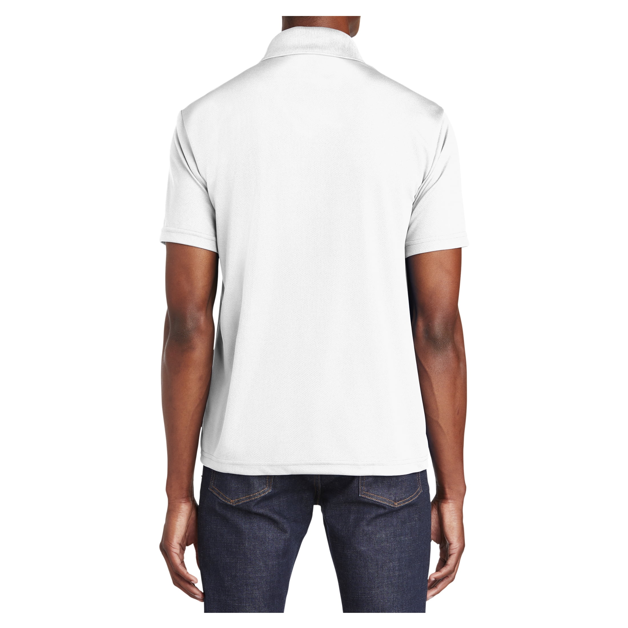 Yellow Rooster Men's PosiCharge RacerMesh Polo Shirts White Yellow Rooster Men's PosiCharge RacerMesh Polo Shirts White