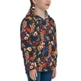 thumbnail image 3 of Lsque Vintage Floral Patten Youth Hoodie Sweatshirt Pullover with Kangaroo Pocket Boys and Girls Hoodie Warm Hoodie for Kids-Medium, 3 of 6