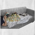 thumbnail image 5 of Tree Soft Flannel Fleece Blanket, Abstract Leaves Forest Flora Autumnal Tones Illustration Spring Nature Colorful Design, Cozy Plush for Indoor and Outdoor Use, 50" x 70", Multicolor, by Ambesonne, 5 of 5