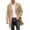 Khaki, variant on Mens Trench Coat Double Breasted Notched Lapel Windproof Long Sleeve Mid Length Overcoat Casual Business Lightweight Outerwear