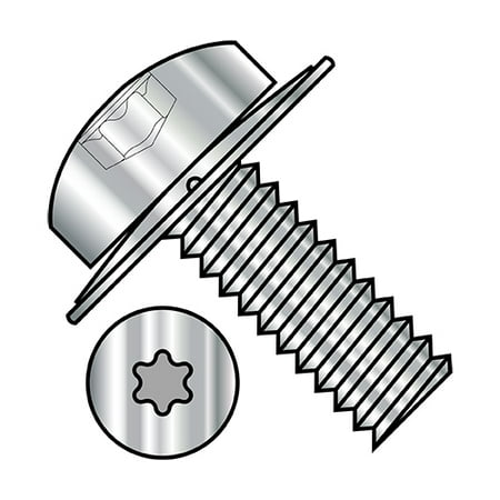 

4-40X3/8 6 Lobe Pan Square Cone 410 Stainless Sems Fully Threaded 18-8 Stainless Steel (Pack Qty 5 000) BC-0406CTP188