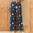 thumbnail image 2 of QATAINLAV Womens Christmas Cute Gnomes Printed Pajamas Pants Loose Fit Plus Size Straight Leg Lounge Casual Elastic Waist Sweatpants Xmas Gifts Multicolor L, 2 of 8
