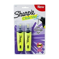 Sharpie Clear View Chisel Tip Highlighters 2 Yellow Highlighters
