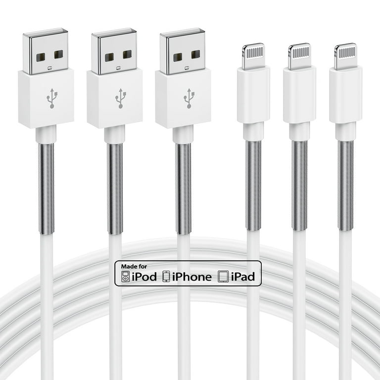  iPhone Charger 3FT, [Apple MFi Certified] Lightning Cable  Original 3Pack USB Fast Charging Data Sync Cord Compatible with iPhone  13/12/11 Pro Max/XS MAX/XR/XS/X/8/7/Plus/6S/6/SE/5S（3FT） : Electronics