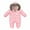 Pink, variant on Baby Vintage Hooded Snowsuit Romper Fleece Lined Outwear Winter Warm Onesie Jumpsuit Infant Toddler Boys Kids Jackets Pink 3-4 Years