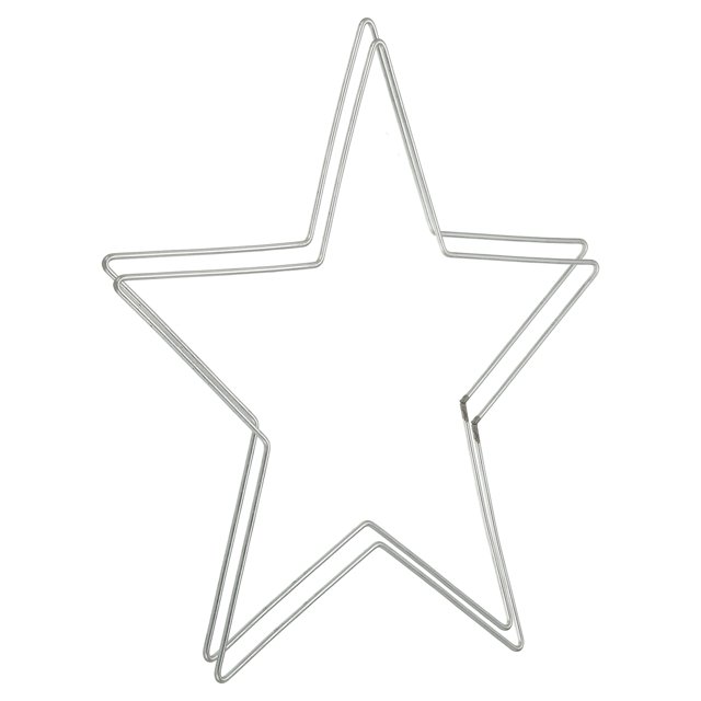 Unique Bargains Anneaux Attrape-Rêves, 2 Pack Couronne de Macramé en Forme d'Étoile en Métal, Argent