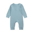 thumbnail image 2 of Bellafa Baby Boys Girls Footed Pajamas Cotton Long Sleeve Snap-up Romper Jumpsuit Sleep and Play One-Piece, 2 of 7
