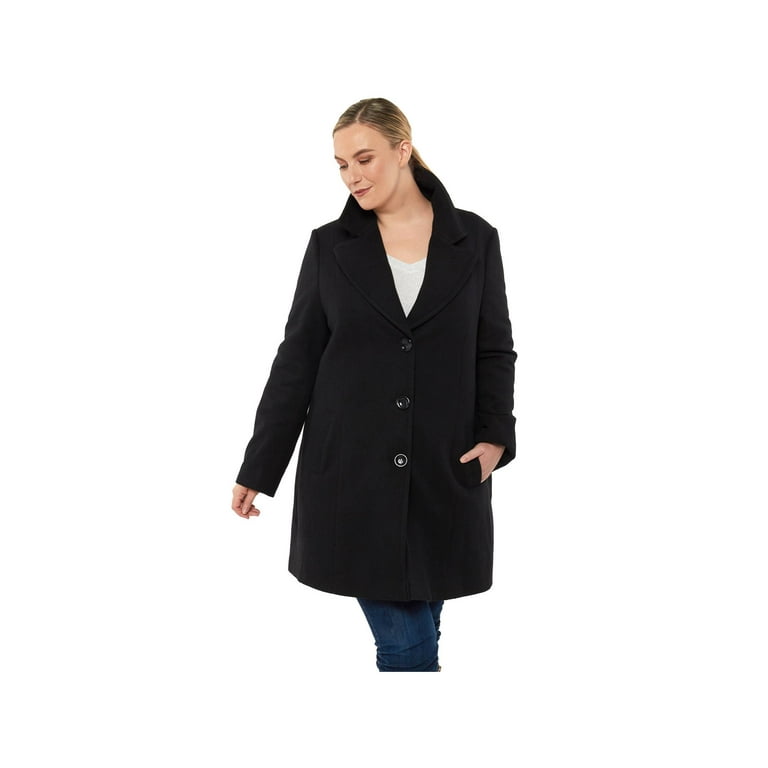 Womens black walking coat discount