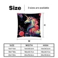thumbnail image 5 of Unicorn Throw Pillows Set of 2 with Unique Patterns Covers - Available in 16x16, 18x18, and 20x20 Inches for Various Occasions - Includes Throw Pillow Inserts, 5 of 6