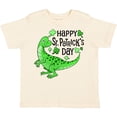 thumbnail image 3 of Inktastic Happy St. Patrick's Day Green Dinosaur Boys or Girls Toddler T-Shirt, 3 of 5