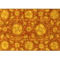 thumbnail image 1 of Ahgly Company Machine Washable Indoor Rectangle Abstract Yellow Modern Area Rugs, 2' x 3', 1 of 4