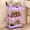 3 Tier-Purple, variant on 3 Tier Rolling Utility Cart with Removable Drawer, Bathroom Storage Organizer with 2 Lockable Wheels, Mobile Shelving Unit for Kitchen, Office, Snack, Craft, Makeup, Baby Essentials, Purple