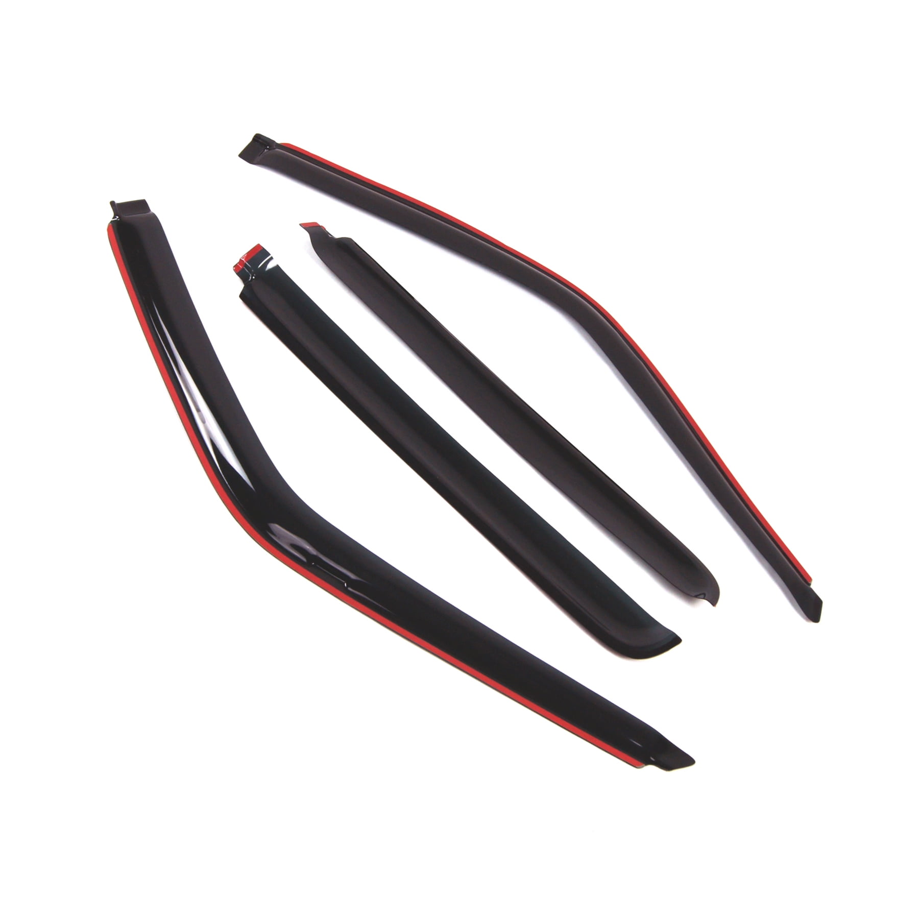 Tuningpros WD2-406i In-Channel Window Visor Deflector Rain Guard Dark Smoke 4 Pcs Set For 1992-1999 Chevrolet Suburban C1500
