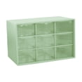 thumbnail image 2 of Mini organizador de cajones para escritorio, ideal para guardar artículos de oficina y arte. Verde, 2 of 9