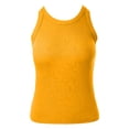 thumbnail image 5 of vigerkar Sleeveless Tank Tops for Women High Neck Racerback Ribbed Knit Top Summer 2026 Casual Basic Slim Fit Workout Shirts (Orange, XXL), 5 of 7