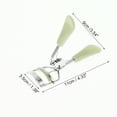 thumbnail image 2 of Unique Bargains 1 Pc Women Flat Handle Eyelash Curler for Business Travel Light Carbon Steel PS Light Green, 2 of 4