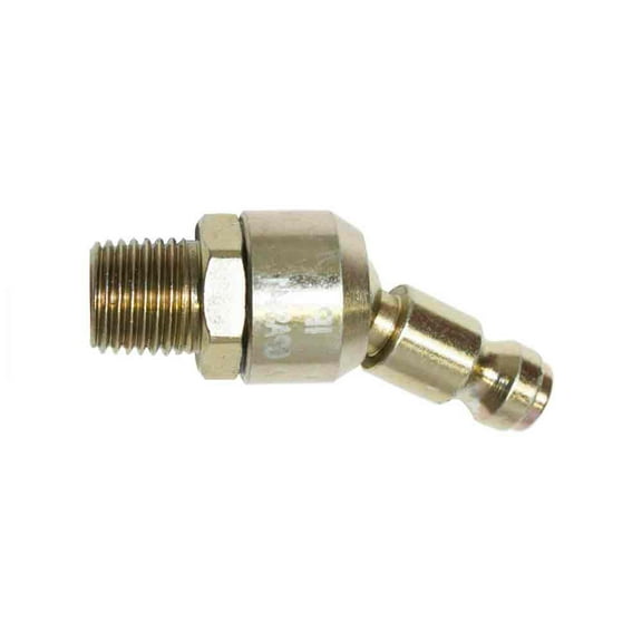Interstate Pneumatics CPAS441 1/4 Inch Automotive Steel Swivel Coupler Plug x 1/4 Inch Male NPT