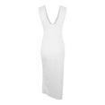 thumbnail image 6 of Aloohaidyvio Wedding Guest Dresses for Women,Women's V Neck Sleeveless Wrap Ruched Side Slit Bodycon Cocktail Party Wedding Guest Dress, 6 of 8