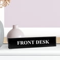 thumbnail image 2 of Front Desk 2" x 8" Black Acrylic - Office Desk Accessories D?cor, 2 of 2