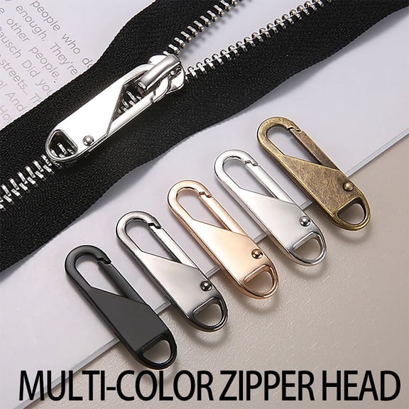 20 pieces of detachable zipper repair kit-zipper slider, zipper instant repair kit, broken buckle, travel bag, luggage, zipper slider, (black silver gray gold bronze)