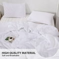 thumbnail image 6 of LUCKYBULL Seersucker Comforter Set 3 Pieces Full Textured Comforter Set 100% Soft Washed Microfiber Lightweight Bedding Set for All Seasons, White 79''x90'', 6 of 8