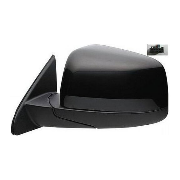 Left Driver Side Power Mirror - Paint to Match - Manual Folding - with Heated Glass - (without Blind Spot Detection) - Compatible with 2011 - 2017 Jeep Grand Cherokee 2012 2013 2014 2015