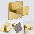 thumbnail image 3 of Towel Hooks Bathroom Brushed Gold, 2 Pieces Wall Hook, 3 of 5