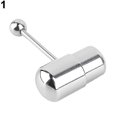thumbnail image 1 of 1pc Cool Vibrating Barbell Lengua Anillos Barras Piercing Acero inoxidable Joyería del cuerpo, 1 of 4