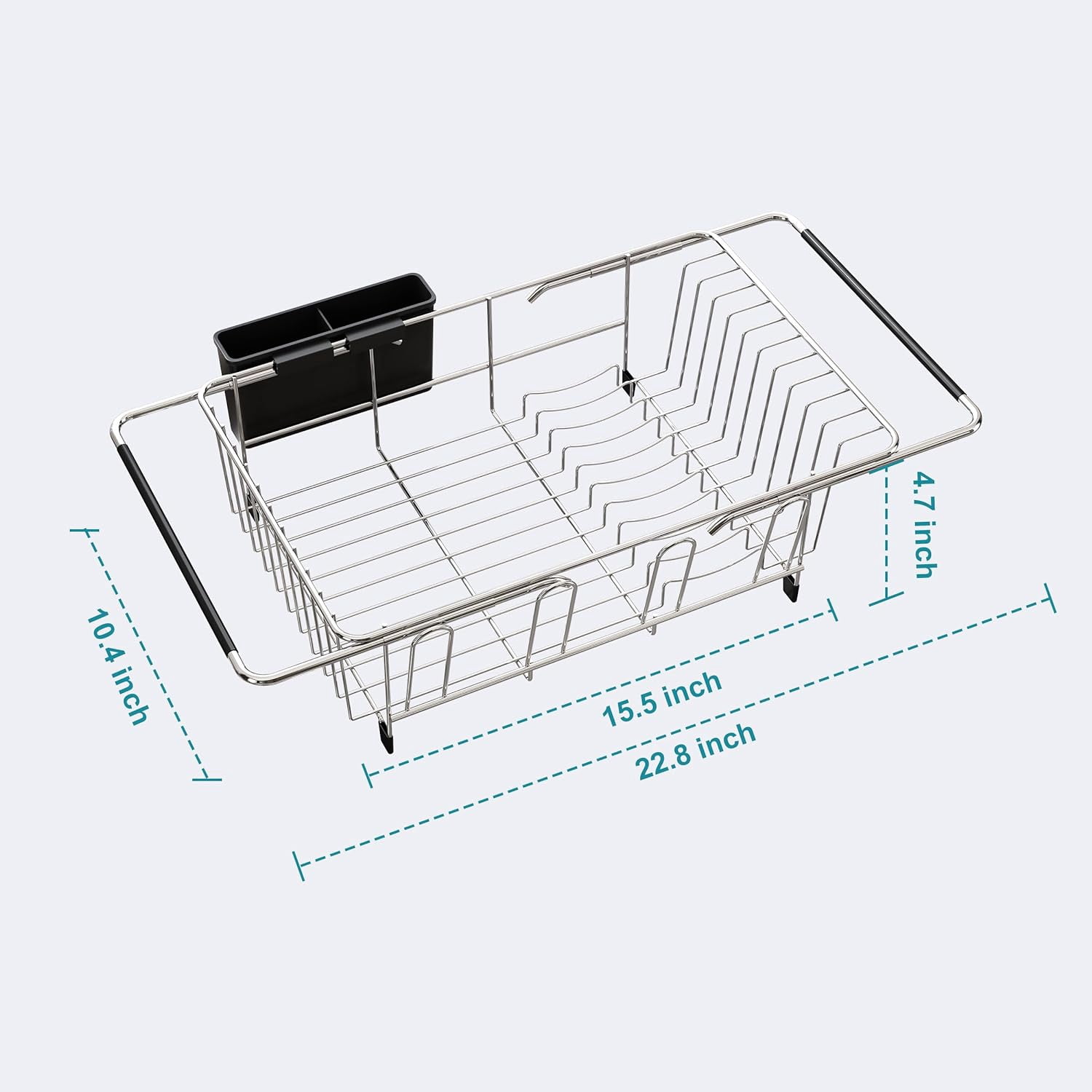 Dish Drying Rack in Sink Expandable Stainless Steel Dish Drainers for Kitchen Counter Dish Dryer Rack for Inside Sink
